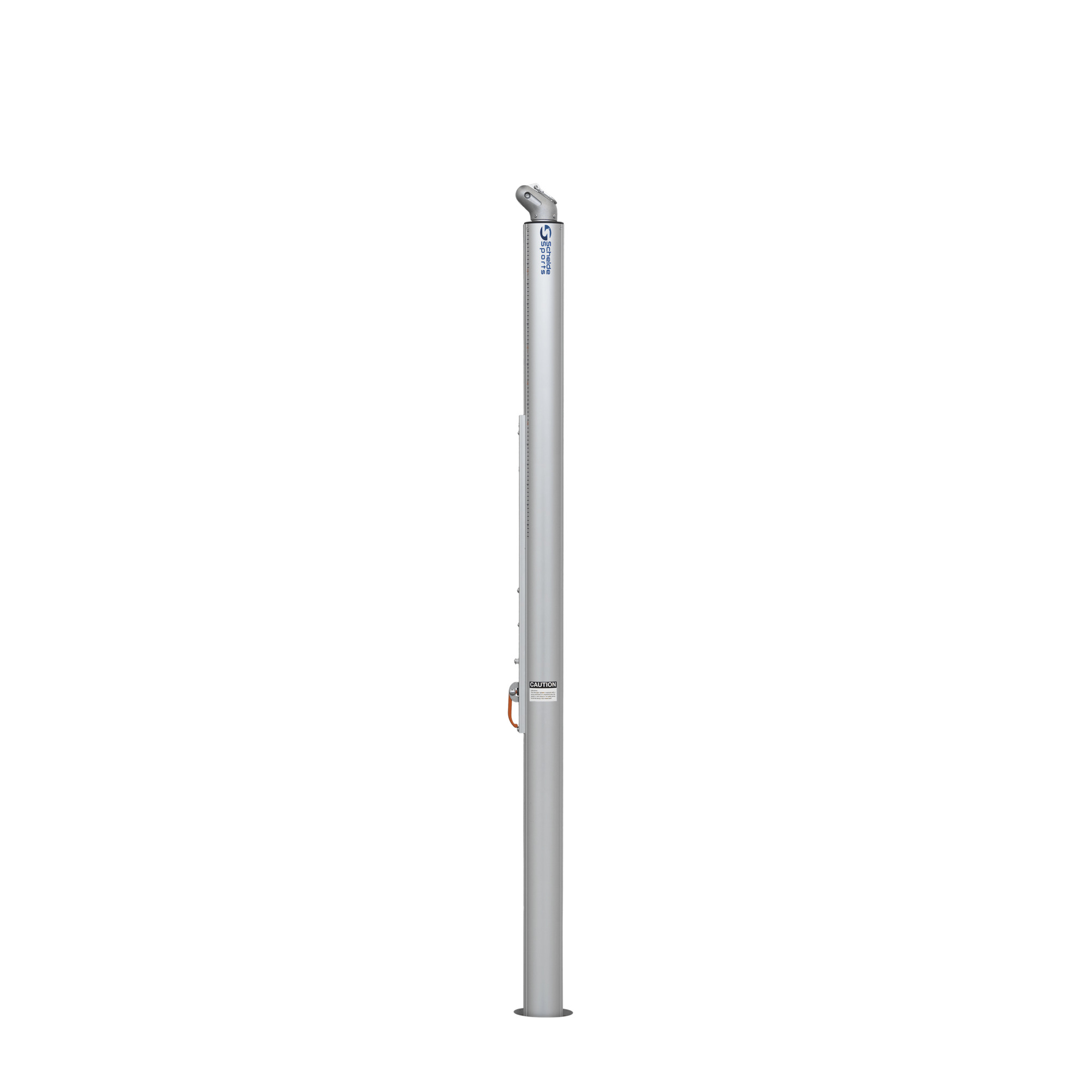 Telescopic volleyball post with net hooks