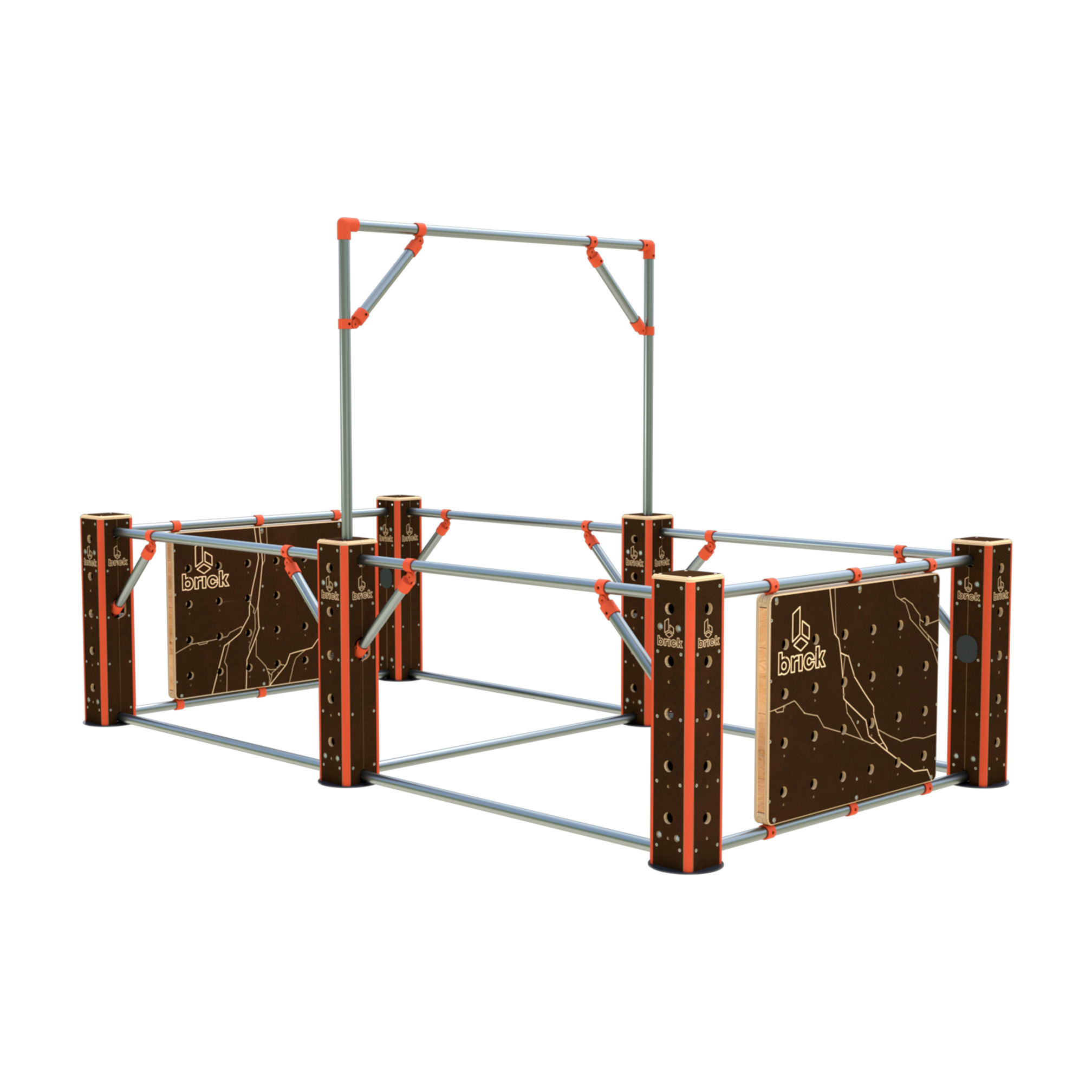 Brick M Pipe Structure, excl. wooden parts 200x400x235cm