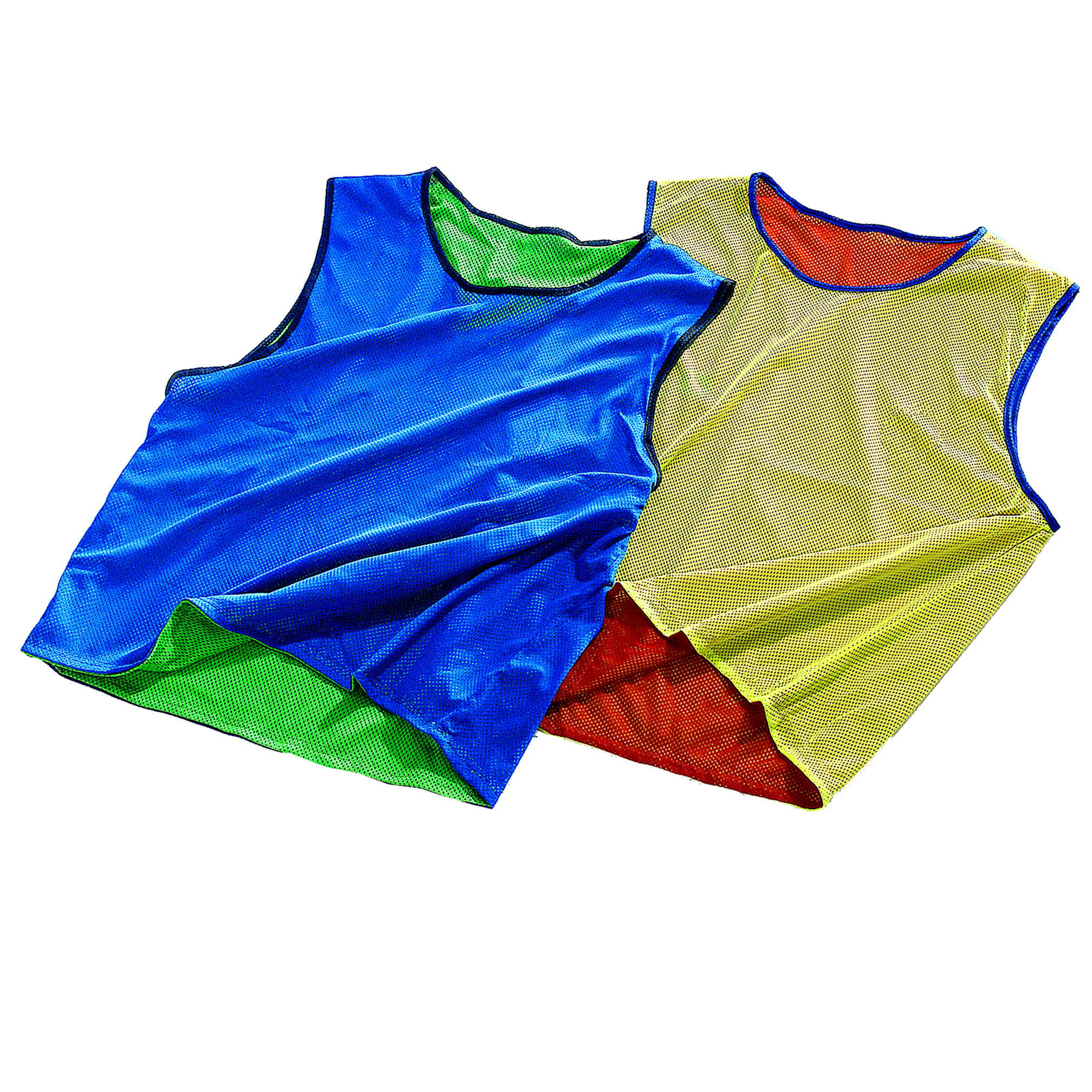 Reversible training bib junior, orange/yellow