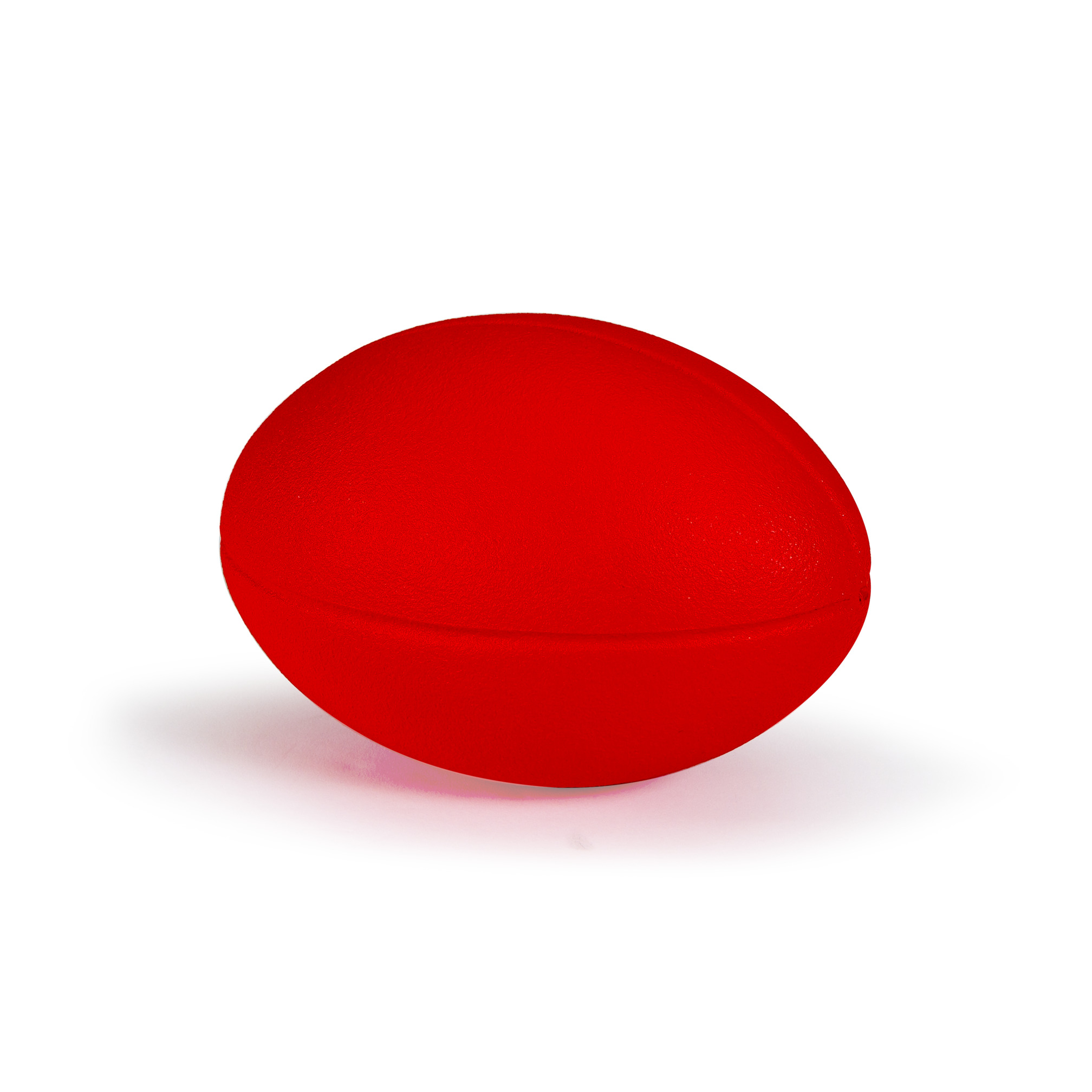 Rugby ball PU foam with skin, red