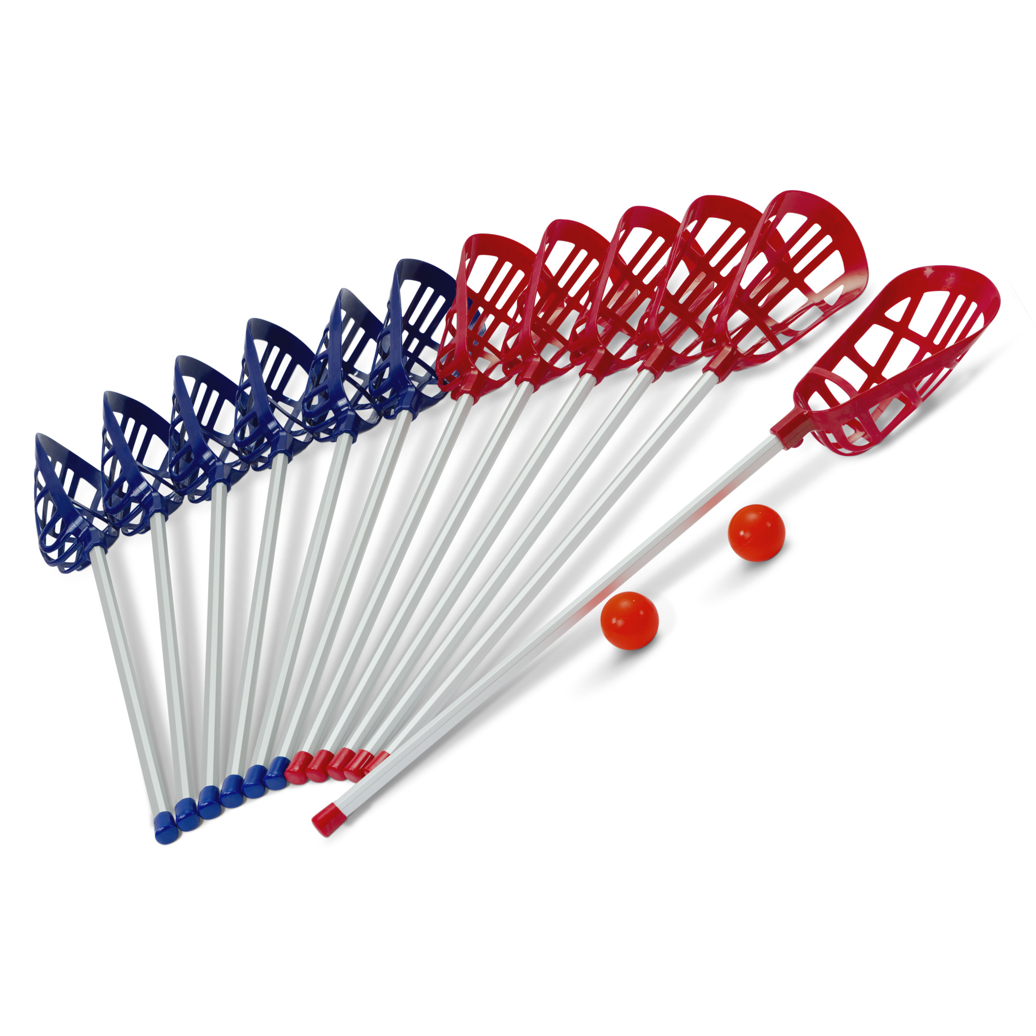 Lacrosse set, 2x6 sticks and 2 balls