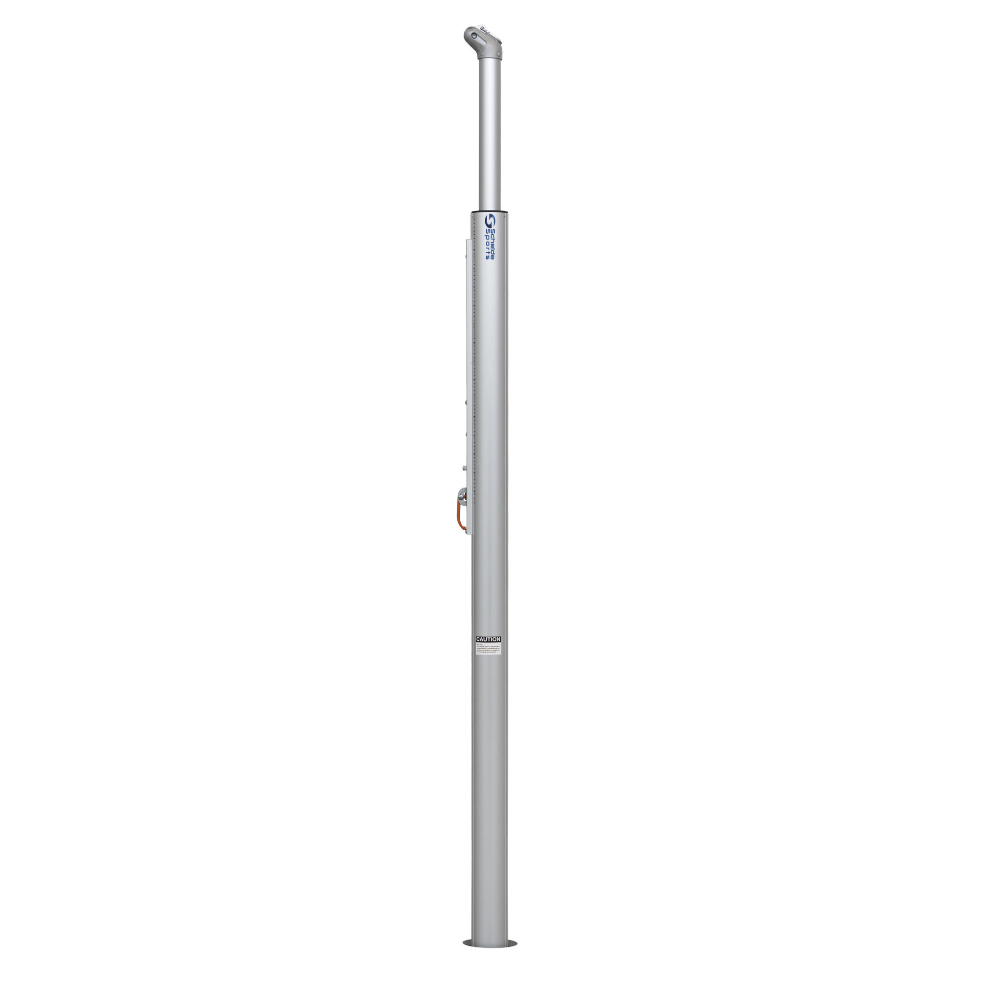 Telescopic volleyball post with net hooks