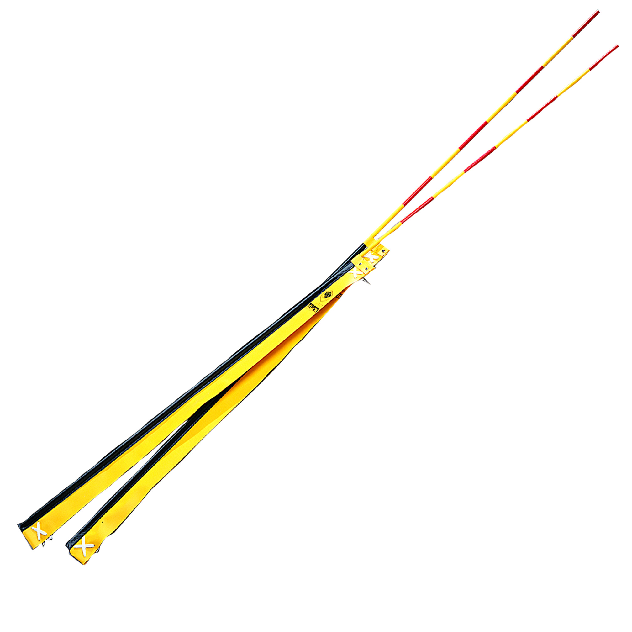 Beach volleyball net antennas – one-piece