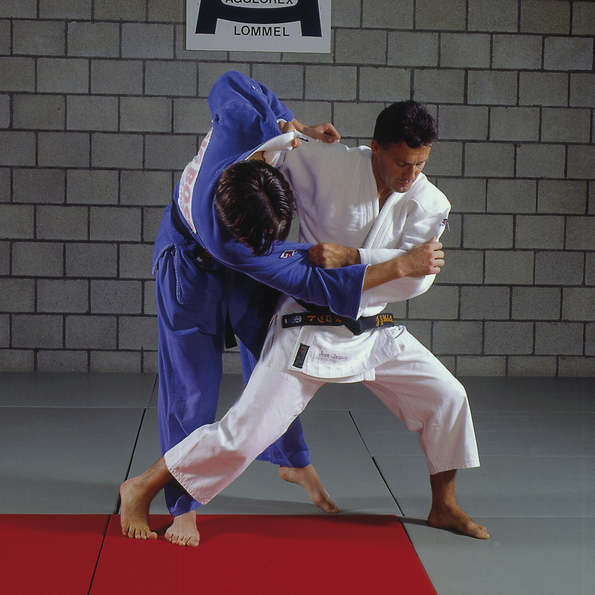 Judo mat 200 cm, red