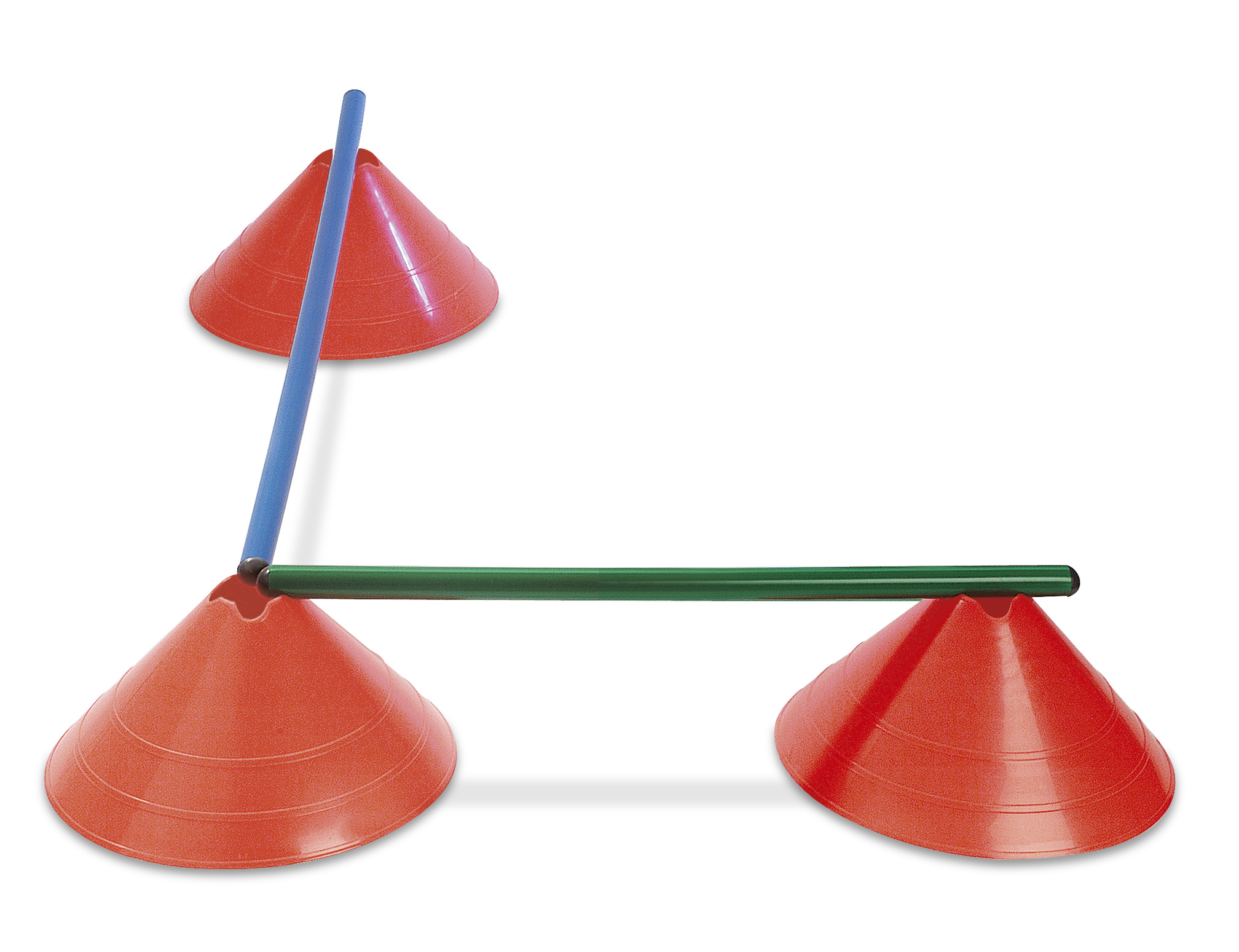 Marker cones with crossbar holder