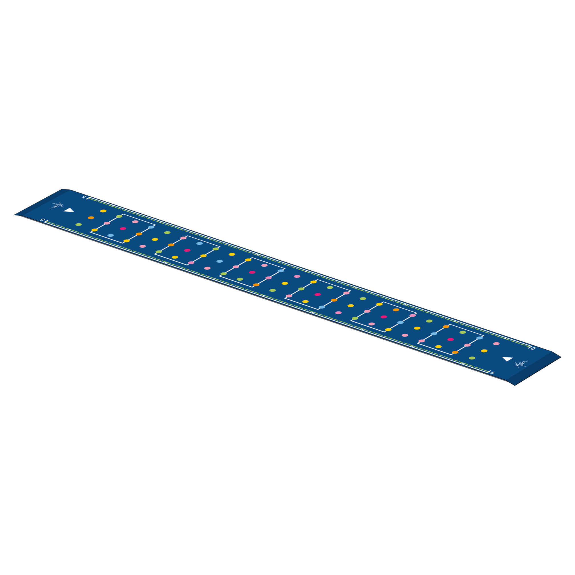 ASM Long Mat - Dots - 10m, sandwich padding