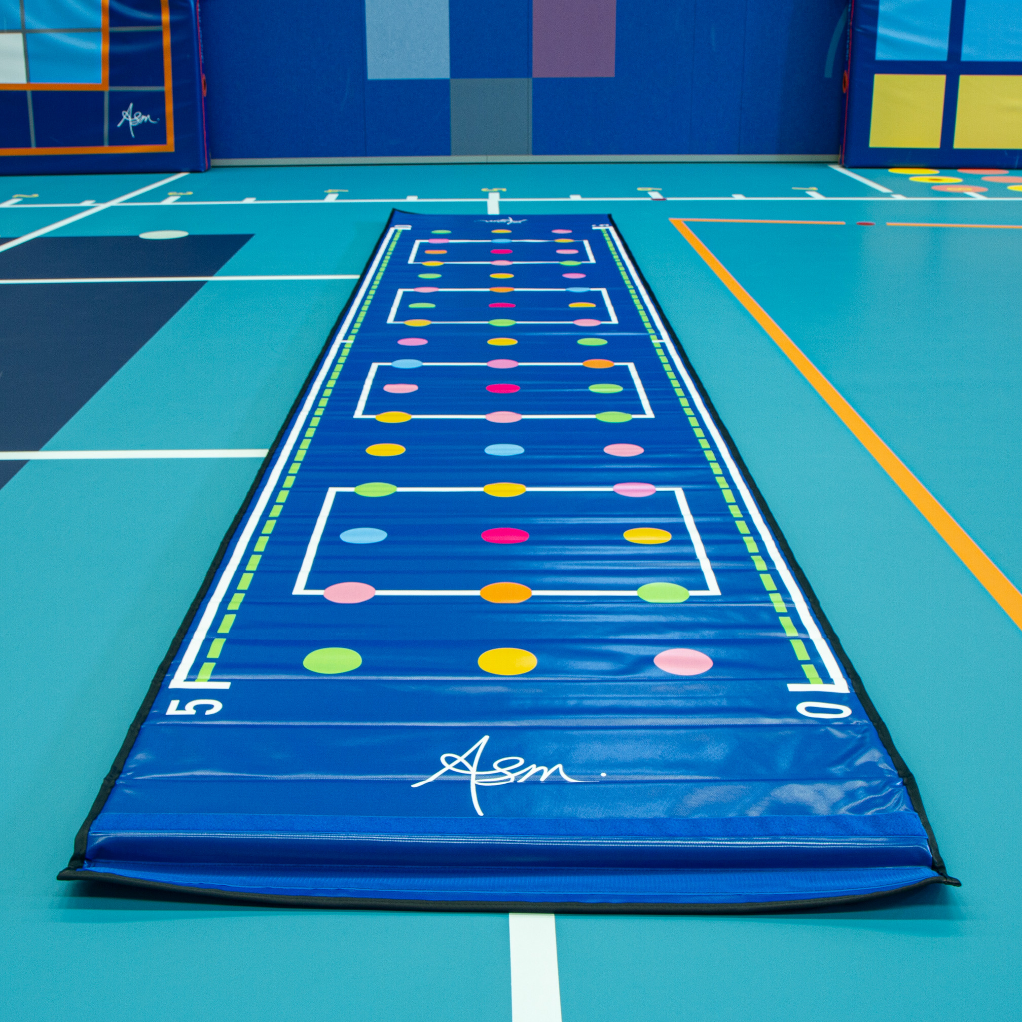 ASM Long Mat - Dots - 6m, sandwich padding