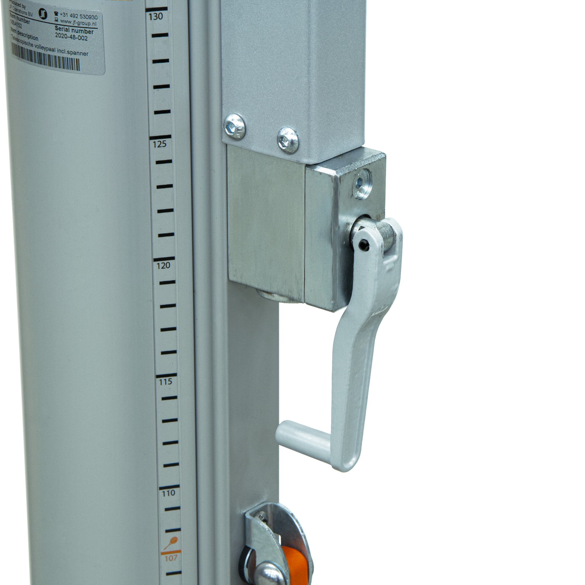 Telescopic Volleyball post with TCS quick-tension equipment