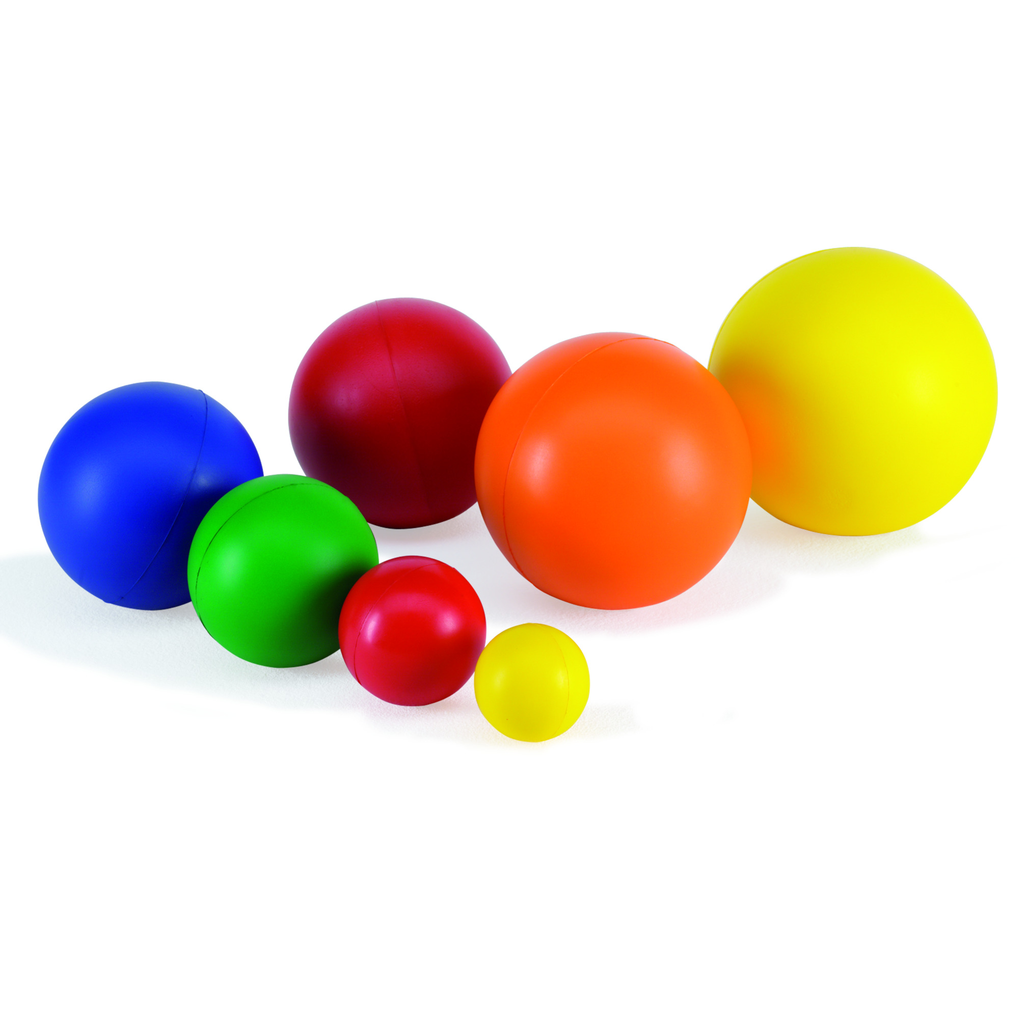 Foam ball with smooth skin, ø 15 cm, blue