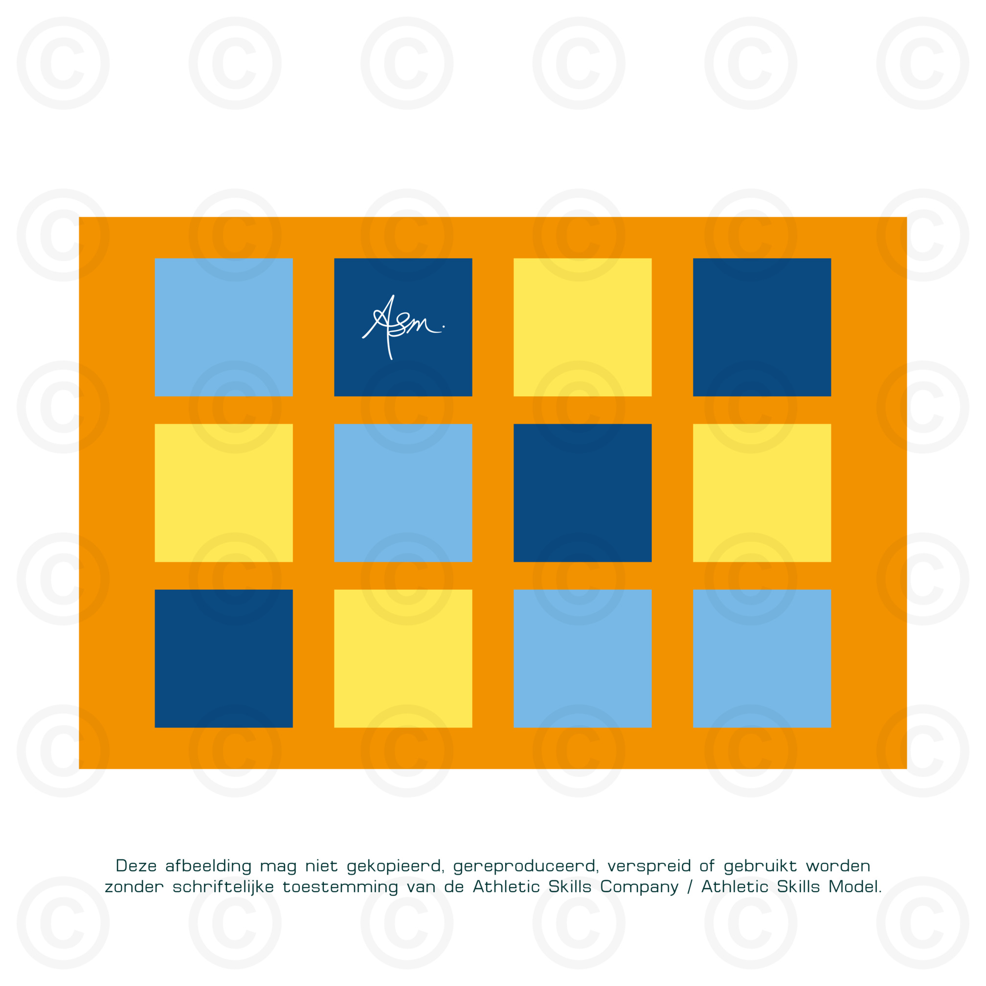 ASM landing mat - Pixel, sandwich padding