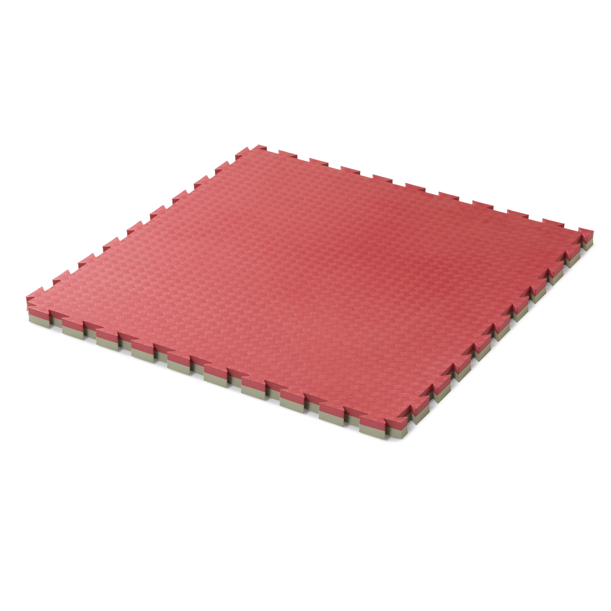 Puzzle mat judo red/green