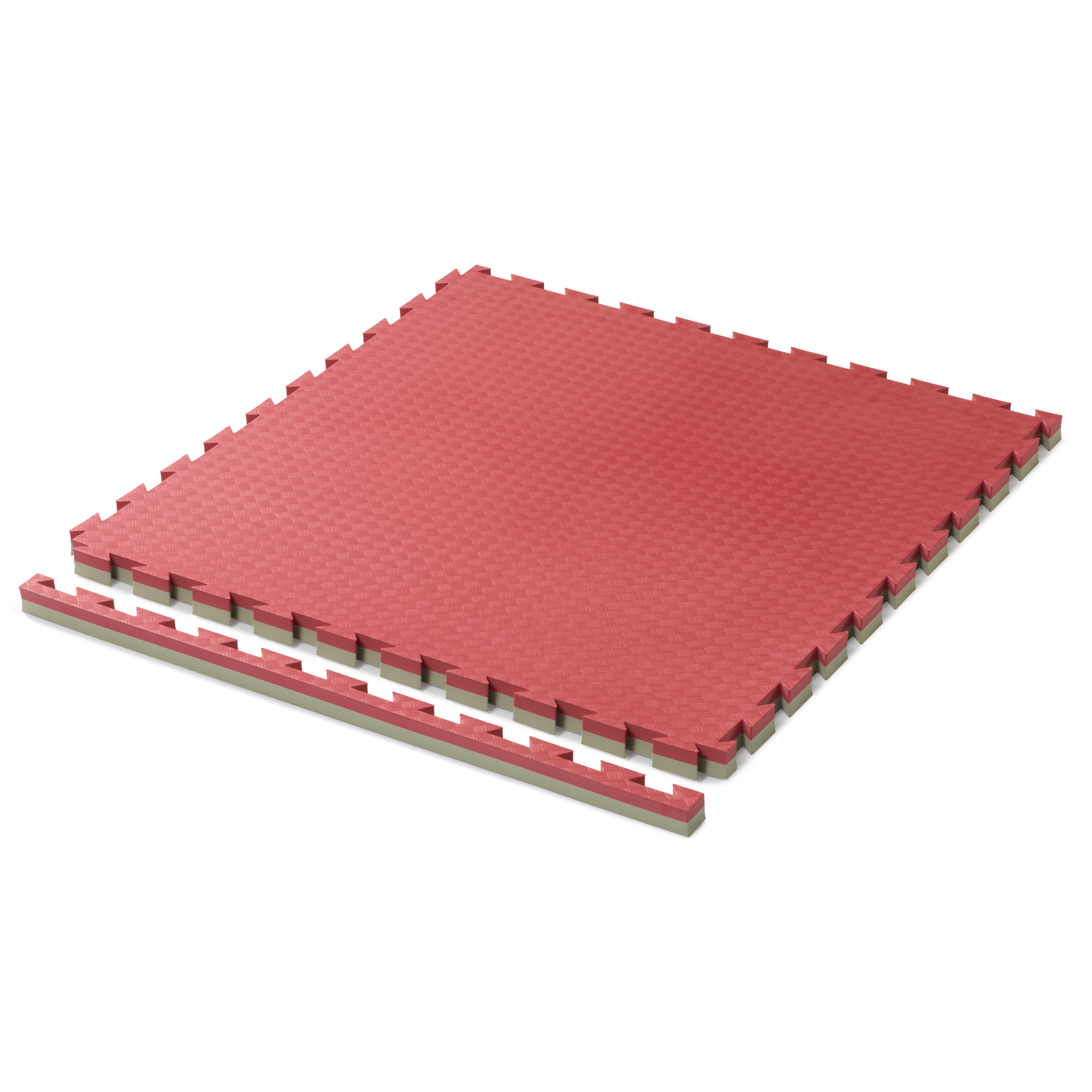 Puzzle mat judo red/green