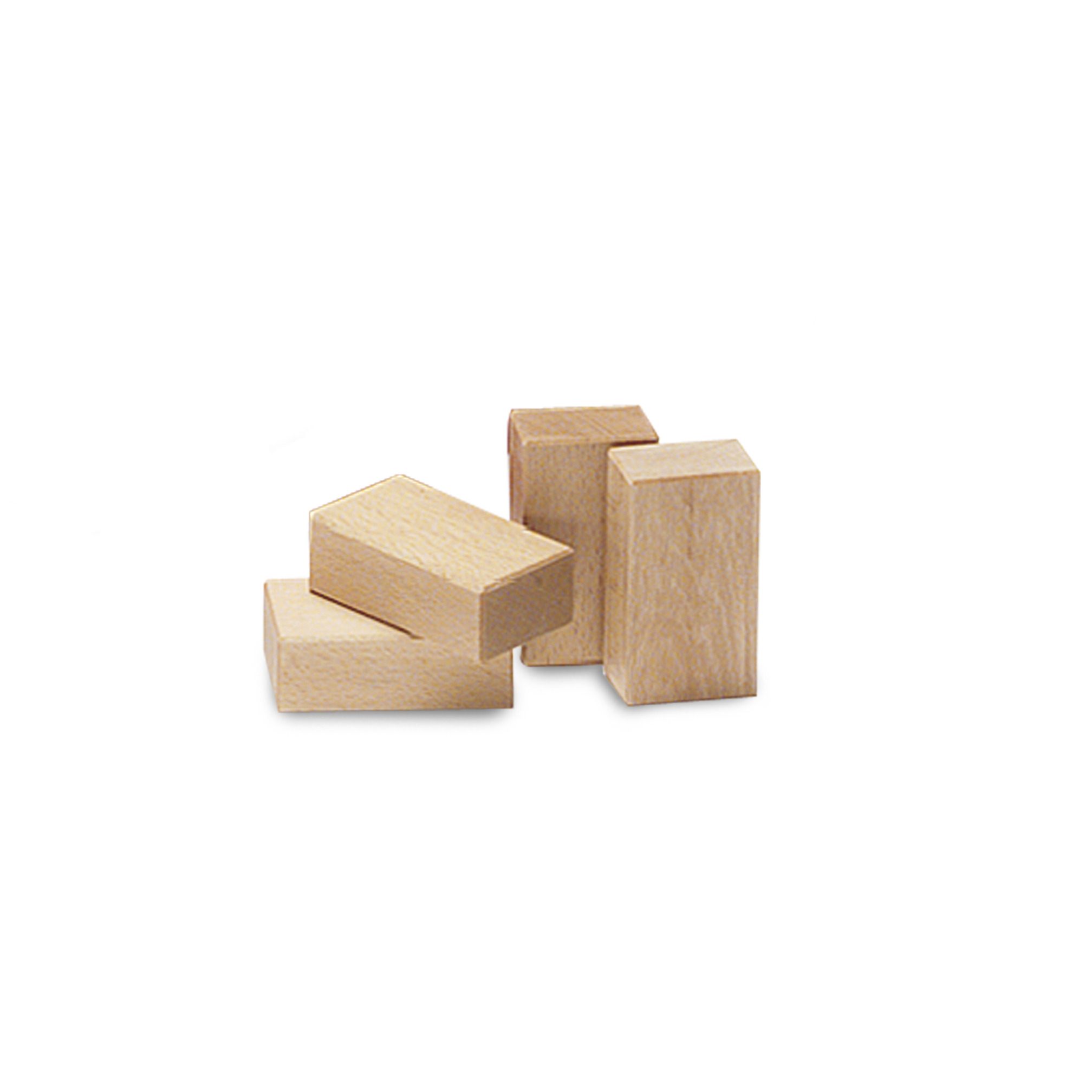 Play blocks wood, 10x6x4 cm