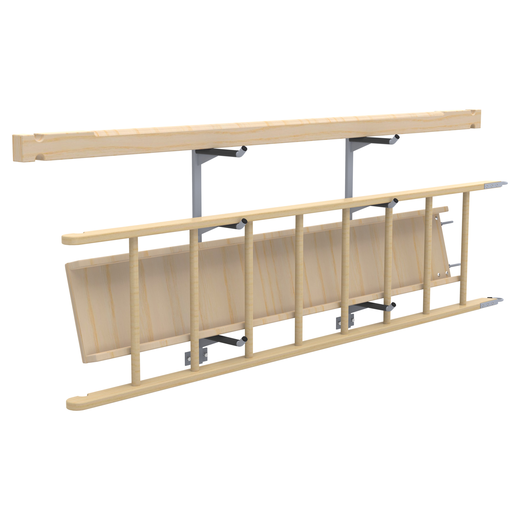 Brackets for horizontal storage