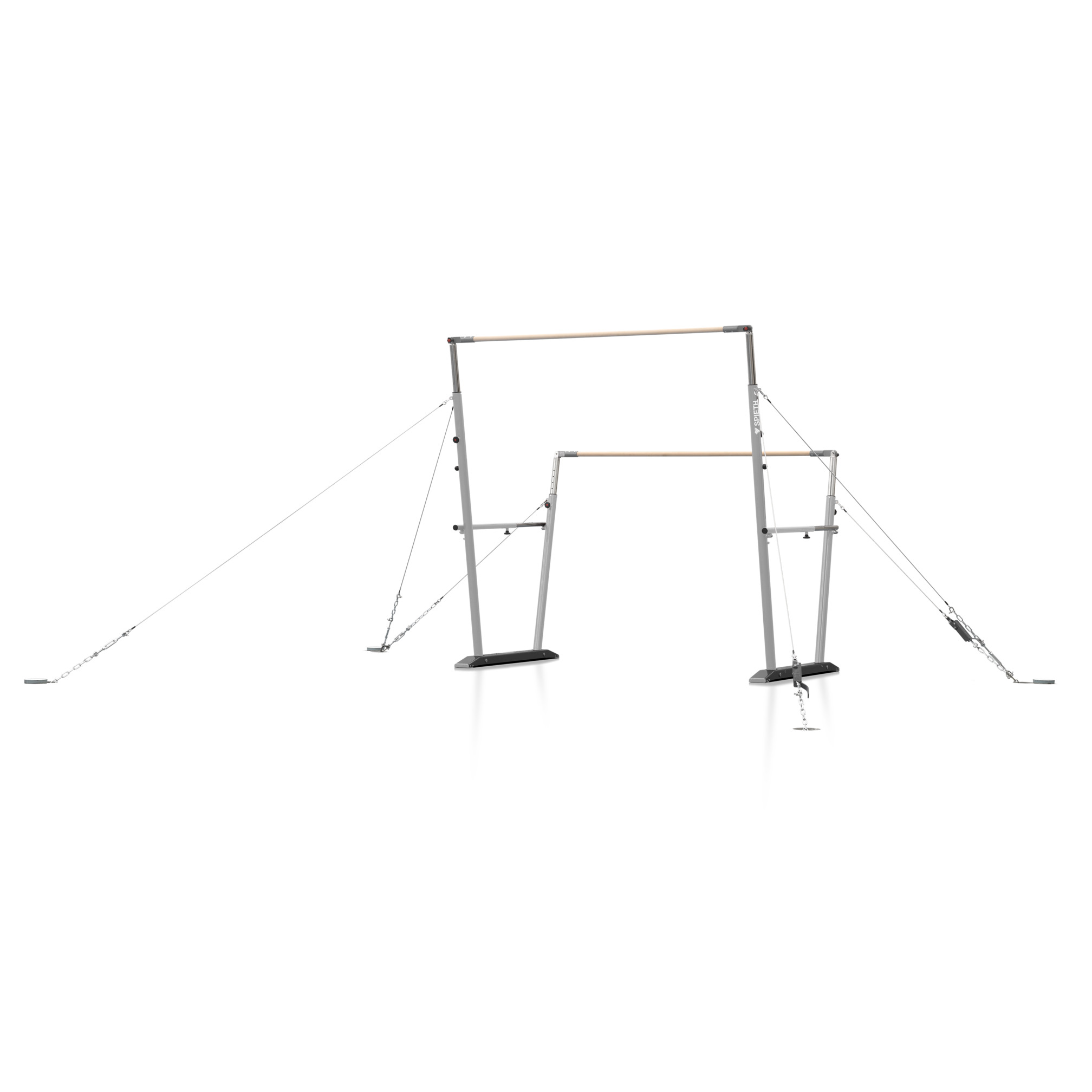 Tensioning for uneven bars 'Club'